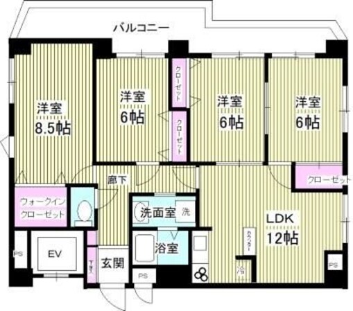 カーメルプラザ２１の物件間取画像